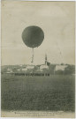 Manœuvres d'aérostation en Haute-Alsace, la ballon captif transporté à bras.