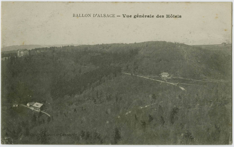 Ballon d'Alsace, vue générale des hôtels.