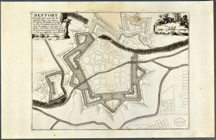 Beffort [Belfort], plan de la ville.