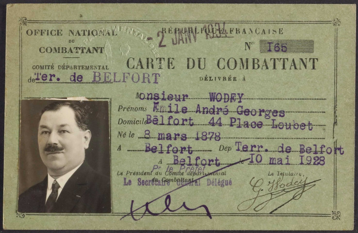 WODEY Emile André Georges