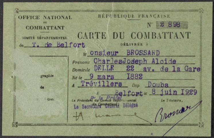 BROSSARD Charles Joseph Alcide