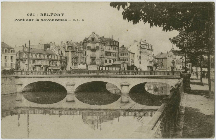 Belfort, pont sur la Savoureuse.