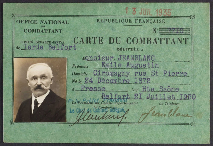 JEANBLANC Emile Augustin