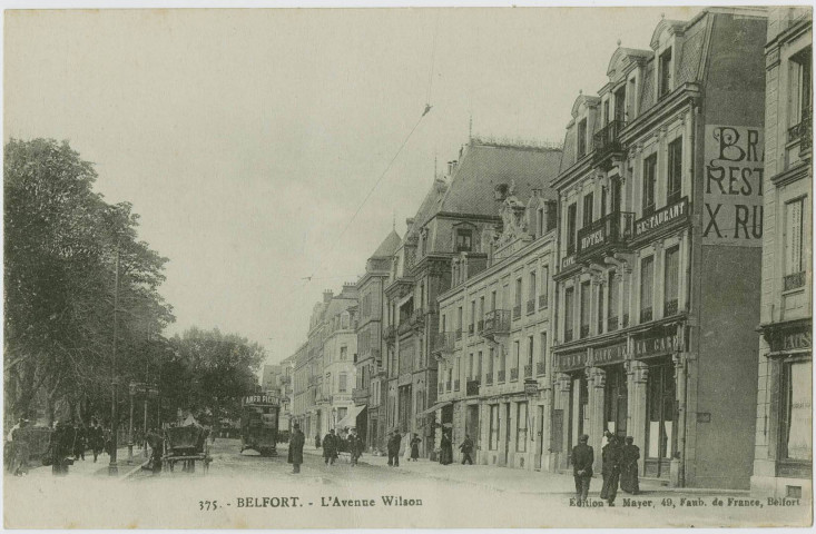 Belfort, l'avenue Wilson.