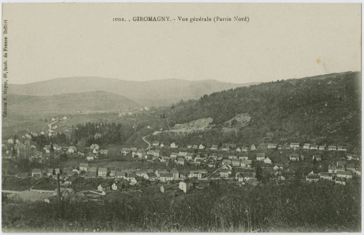 Giromagny, vue générale (partie Nord).