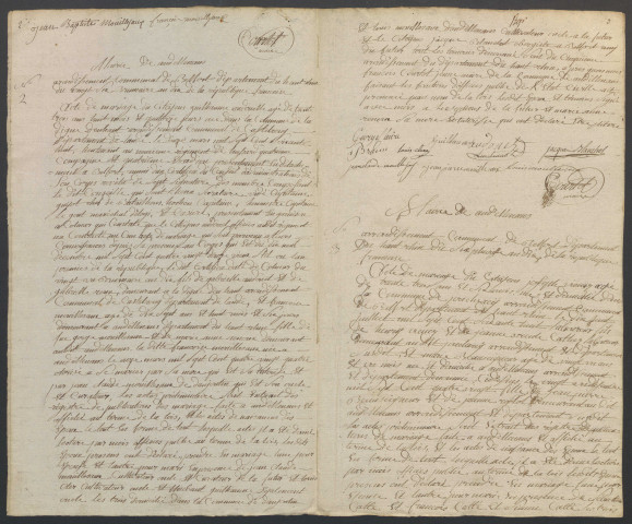 6 vendémiaire an X - 6 pluviôse an X