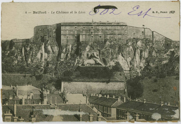 Belfort, le château et le Lion.