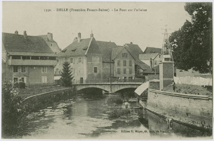 Delle (frontière franco-suisse), le pont sur l'Allaine.