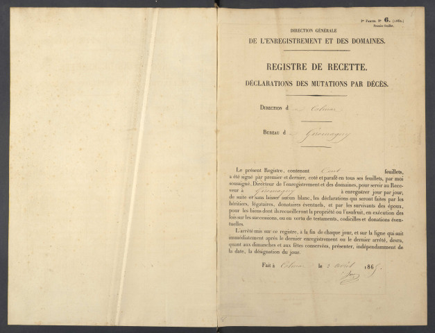 2 janvier 1836 - 7 octobre 1836