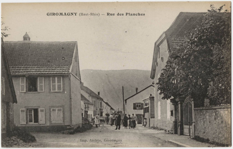 Giromagny (Haut-Rhin), rue des Planches.