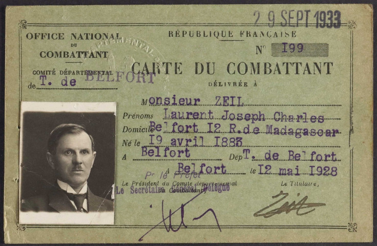 ZEIL Laurent Joseph Charles