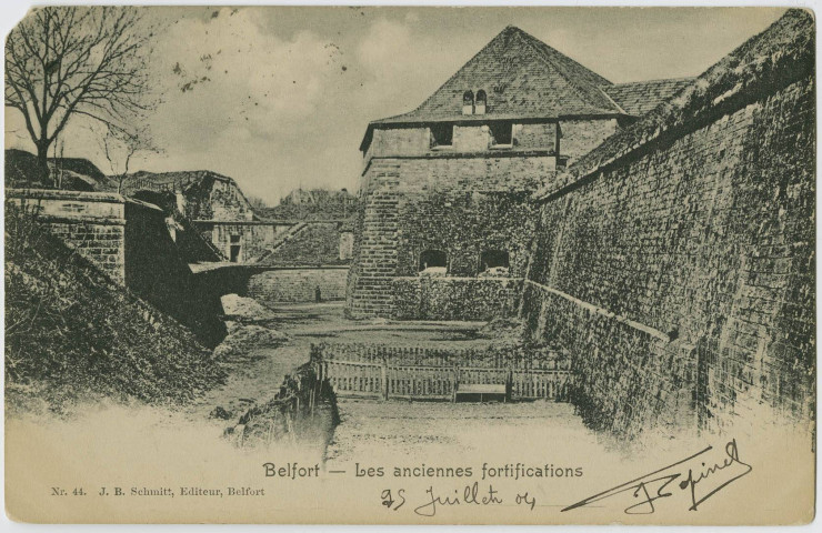 Belfort, Les anciennes fortifications.