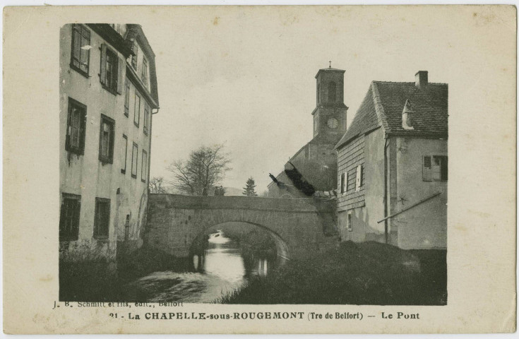 Lachapelle-sous-Rougemont (Tre de Belfort), le pont.