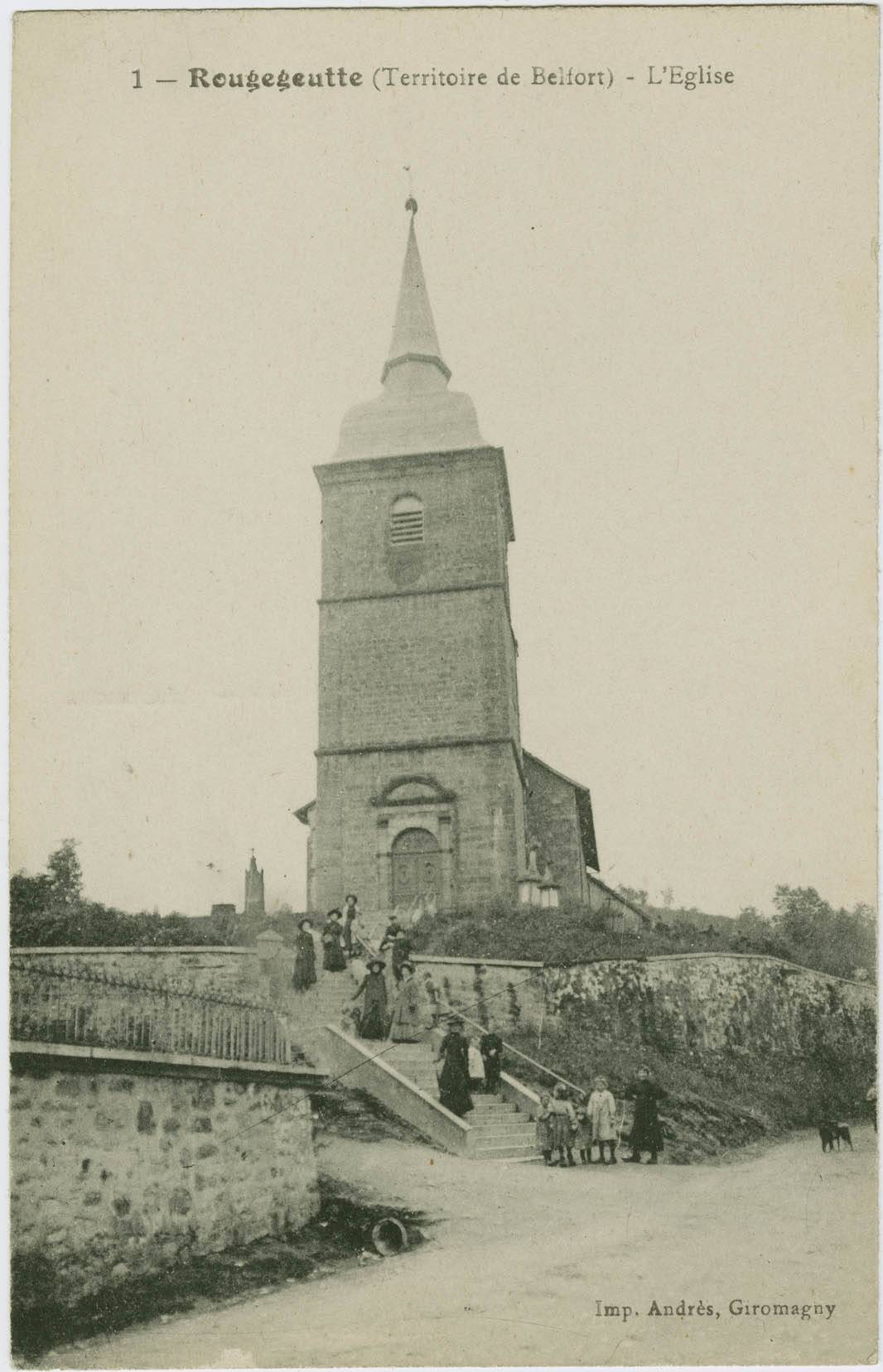 Rougegoutte (Territoire de Belfort), l’église.