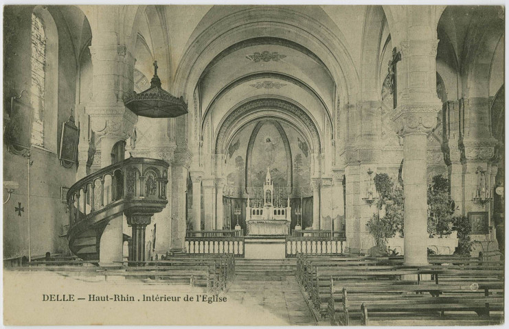 Delle, Haut-Rhin, intérieur de l’église.