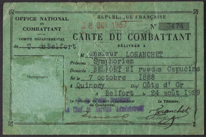 LORANCHET Symphorien