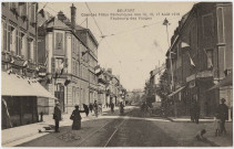 Belfort, grandes fêtes patriotiques des 15, 16, 17 août 1919, faubourg des Vosges.