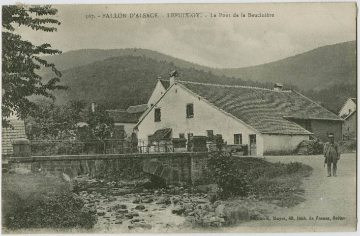 Ballon d’Alsace, Lepuix-Gy (Territoire-de-Belfort, France), le pont de la Beucinière.