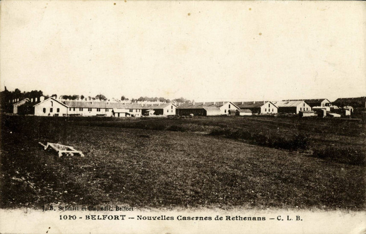 Belfort, nouvelles casernes de Rethenans