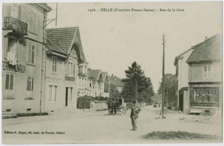 Delle (frontière Franco-Suisse), rue de la gare.