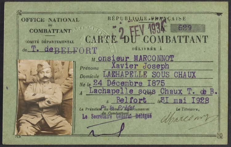 MARCONOT Xavier Joseph