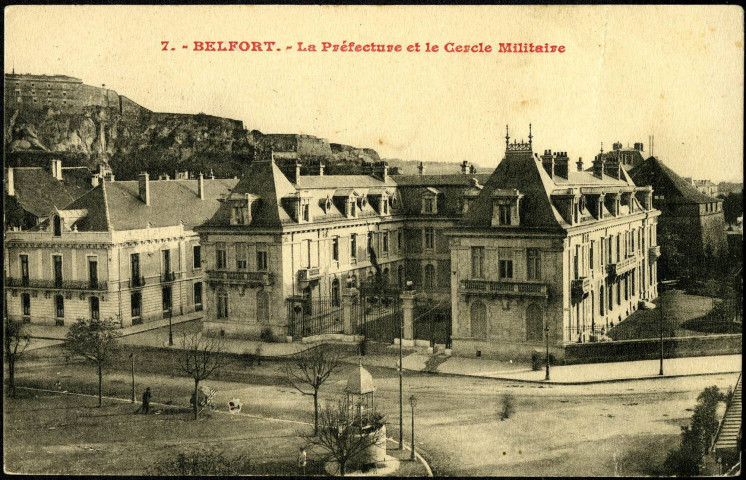 Belfort, la préfecture et le Cercle militaire.