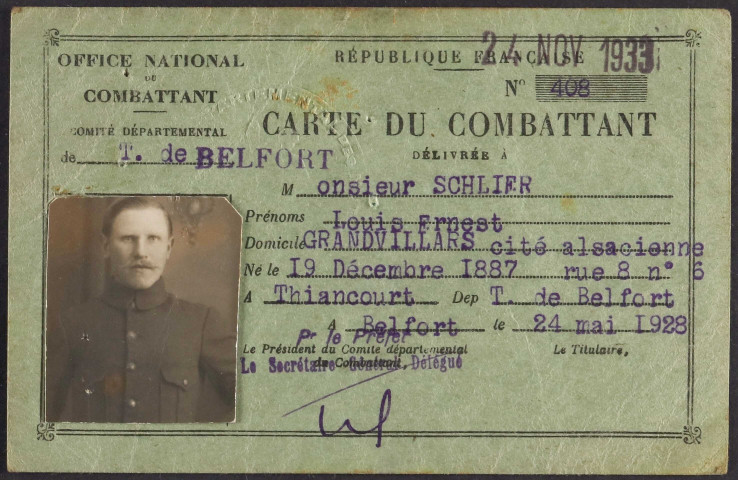 SCHLIER Louis Ernest