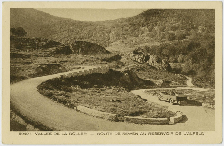 Vallée de la Doller, route de Sewen au réservoir de l'Alfeld.