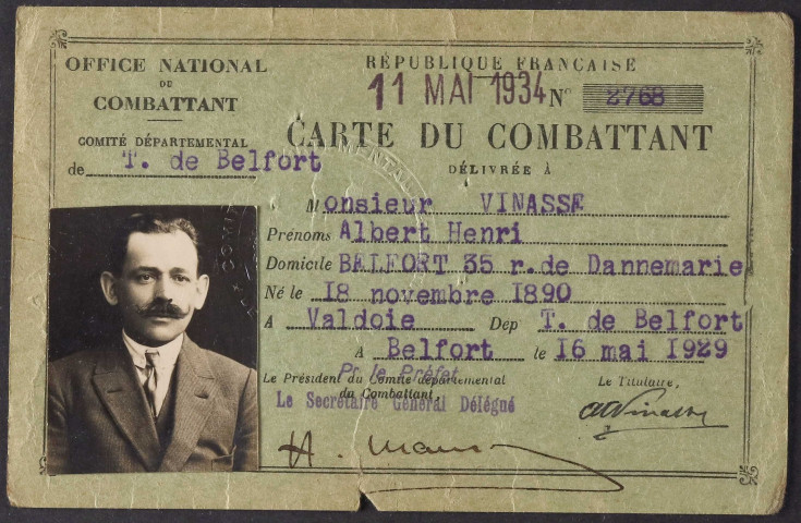 VINASSE Albert Henri