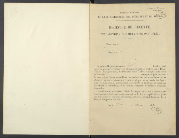 10 janvier 1881 - 26 octobre 1881