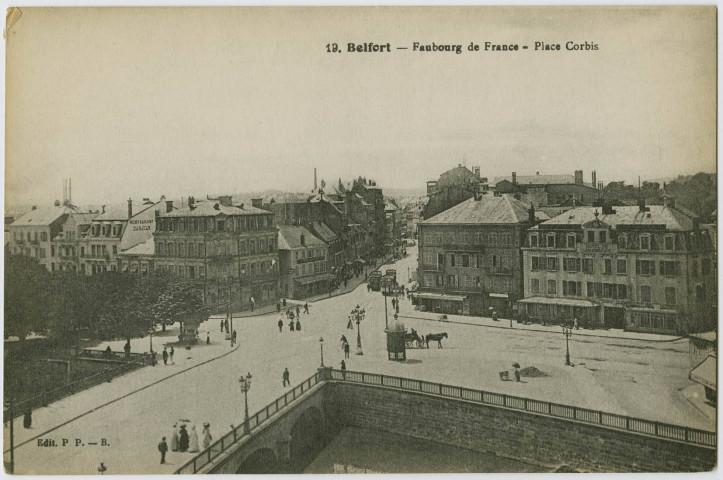 Belfort, faubourg de France, place Corbis.