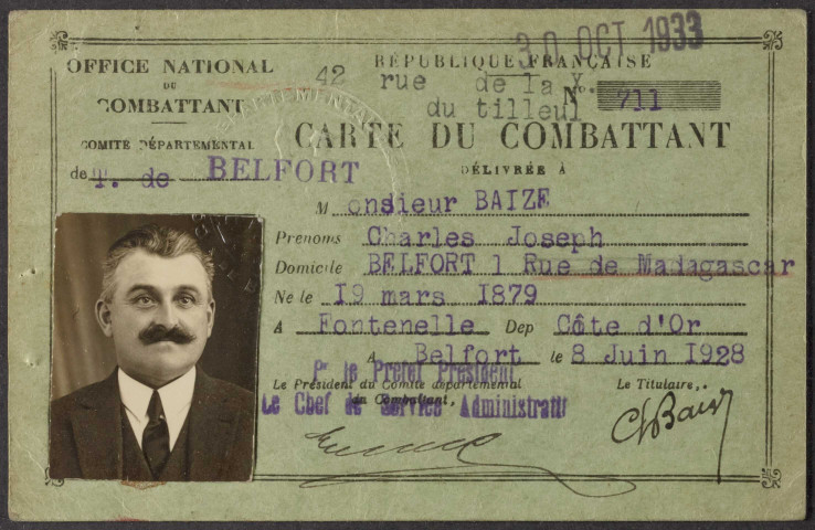 BAIZE Charles Joseph