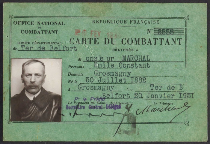 MARCHAL Emile Constant