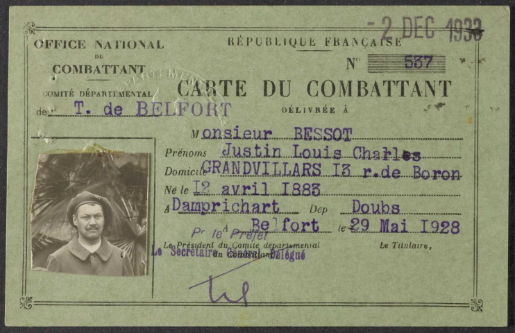 BESSOT Justin Louis Charles