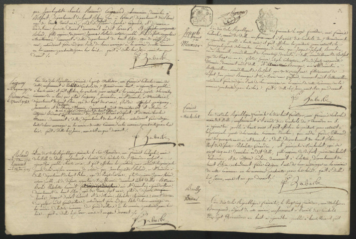 PUBLICATIONS DE MARIAGES 1802-1803