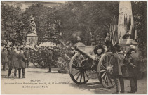 Belfort, grandes fêtes patriotiques des 15, 16, 17 août 1919, cérémonie aux morts.