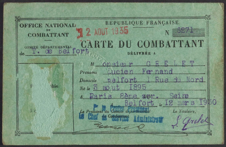 GRELET Lucien Fernand