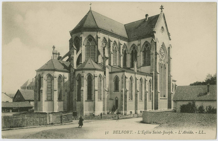 Belfort, l'église Saint-Joseph, l'abside.