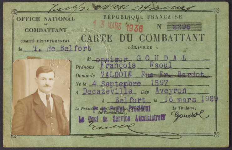 GOUDAL François Raoul