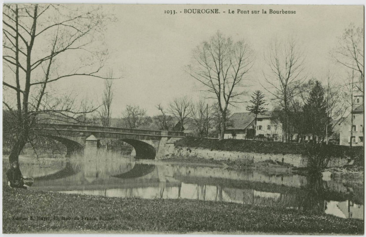 Bourogne, le pont sur la Bourbeuse.