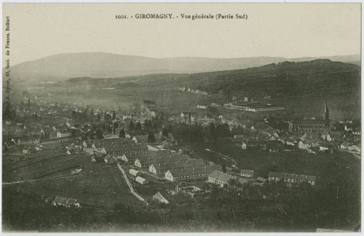 Giromagny, vue générale (partie sud).