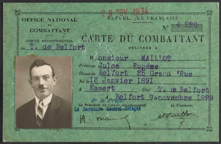 MAILLOT Jules Eugène