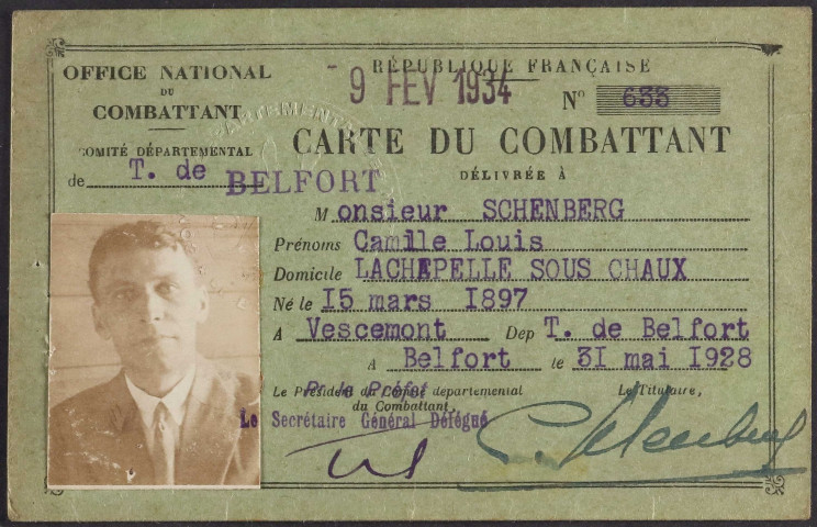 SCHENBERG Camille Louis