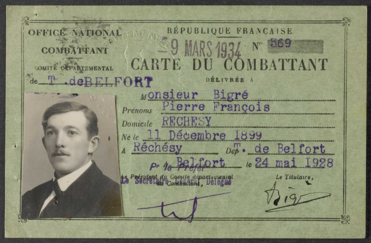 BIGRE Pierre François