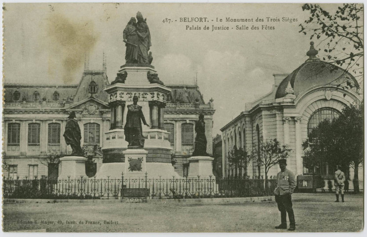 Belfort, le monument des Trois Sièges, palais de justice, salle des Fêtes.