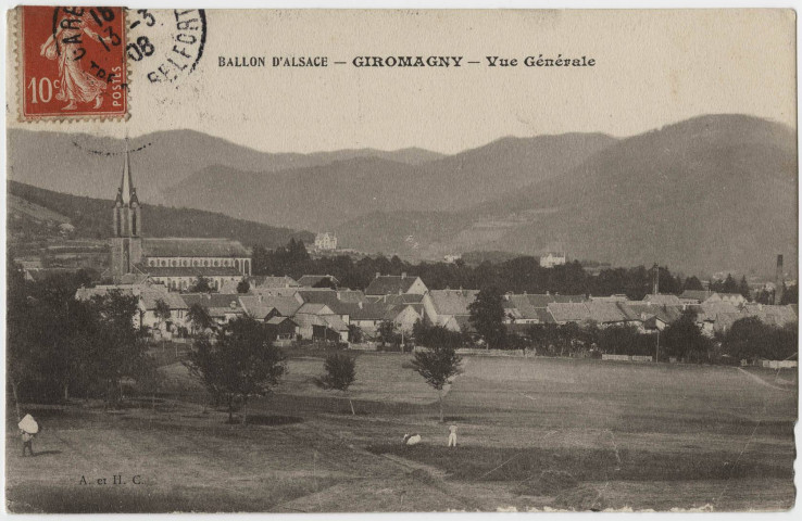 Ballon d'Alsace, Giromagny, vue générale.