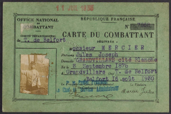 MERCIER Jules Joseph