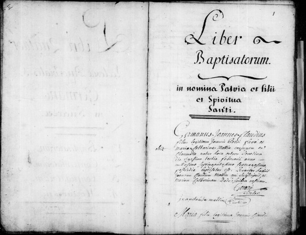 Baptêmes, mariages, sépultures 1770-1790