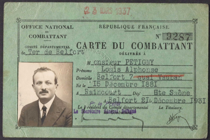 PETIGNY Louis Alphonse