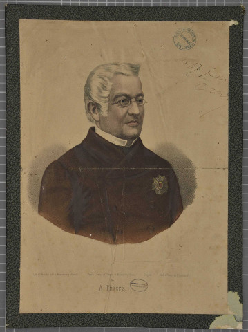 Adolphe Thiers (1797-1877), Président de la République française (1871-1873).